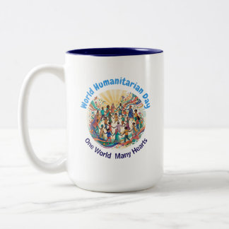 Bicolor Día Mundial de la Asistencia Humanitaria | Taza de