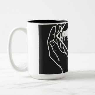 Bicolor Diamond Hands — Taza de dos tonos