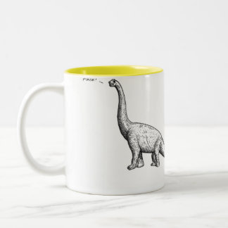 Bicolor Dinosaurio, F*ck, taza animal