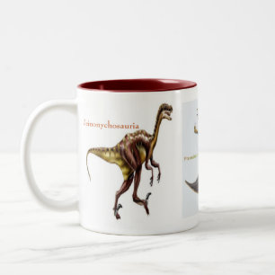 Bicolor Dinosaurios en una taza