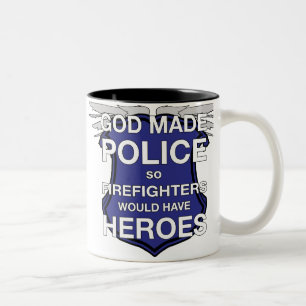 Bicolor Dios hizo la taza de café de la policía