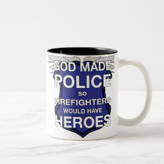 Bicolor Dios hizo la taza de café de la policía