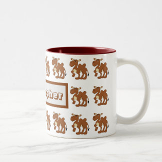 Bicolor Diseño de Camello Bactriano para Taza