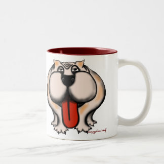 Bicolor Diseño de la taza del bulldog