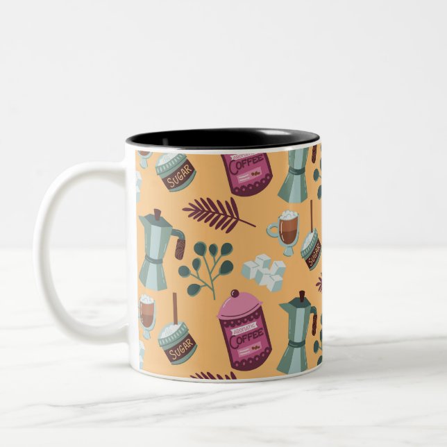 Bicolor Diseño de taza clásico  (Izquierda)