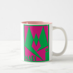 Bicolor Diseño de taza con logotipo de MAPi 6a