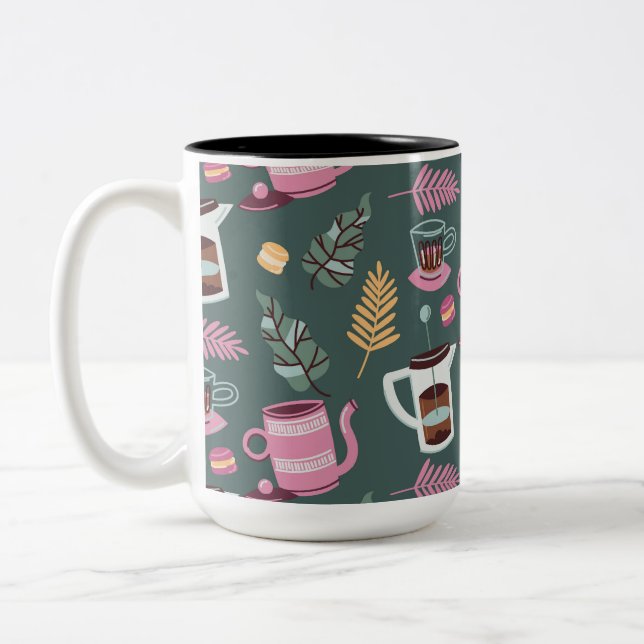 Bicolor Diseño de taza de café  (Izquierda)