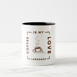 Bicolor Diseño de taza para amantes del café 💘