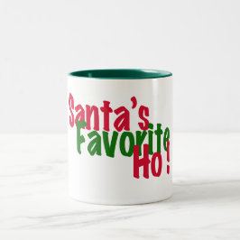 Bicolor Diseño divertido de la taza del navidad del