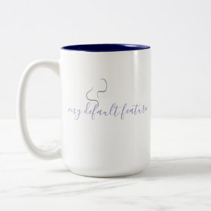 Bicolor Diseño minimalista de taza de café