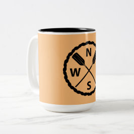 Bicolor Diseño Paddle Explorer - Taza de dos tonos