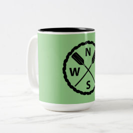 Bicolor Diseño Paddle Explorer - Taza de dos tonos