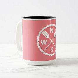 Bicolor Diseño Paddle Explorer - Taza de dos tonos