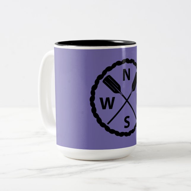 Bicolor Diseño Paddle Explorer - Taza de dos tonos (Anverso izquierdo)