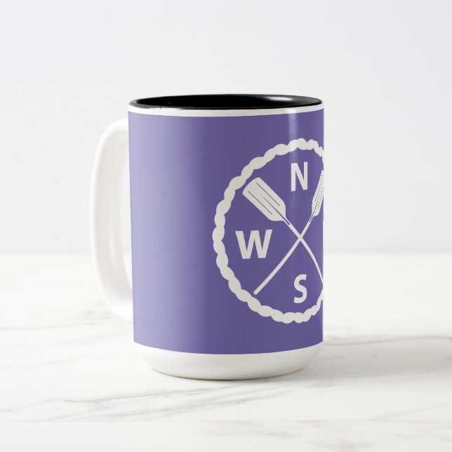 Bicolor Diseño Paddle Explorer - Taza de dos tonos (Anverso izquierdo)