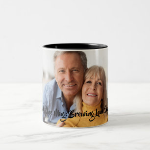 Bicolor Dos corazones una taza de café de San Valentín