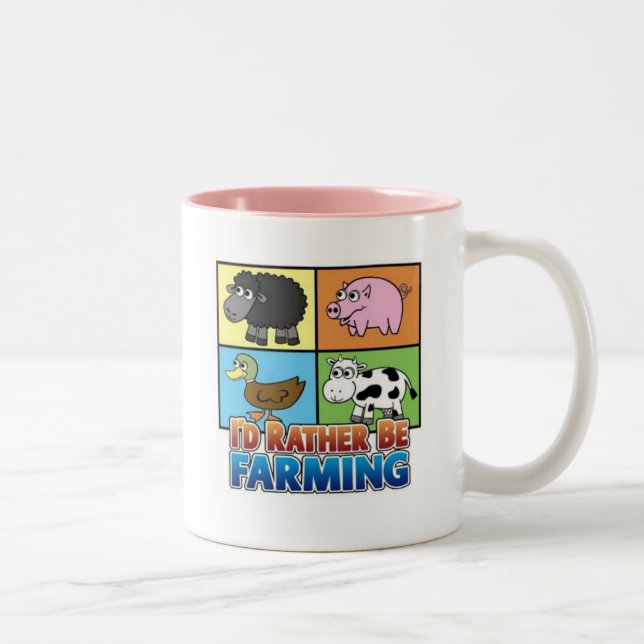 Bicolor Dos-Imagen T de la taza (Derecha)