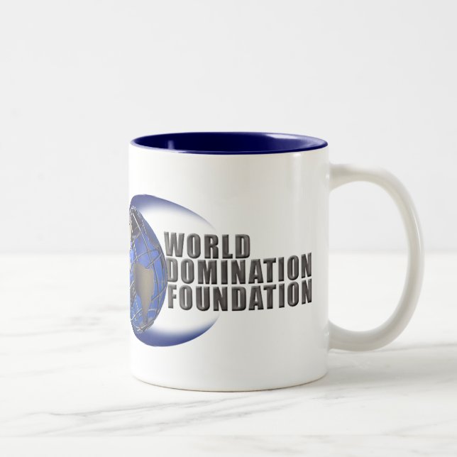 Bicolor Dos taza del tono 15oz WDF (Derecha)