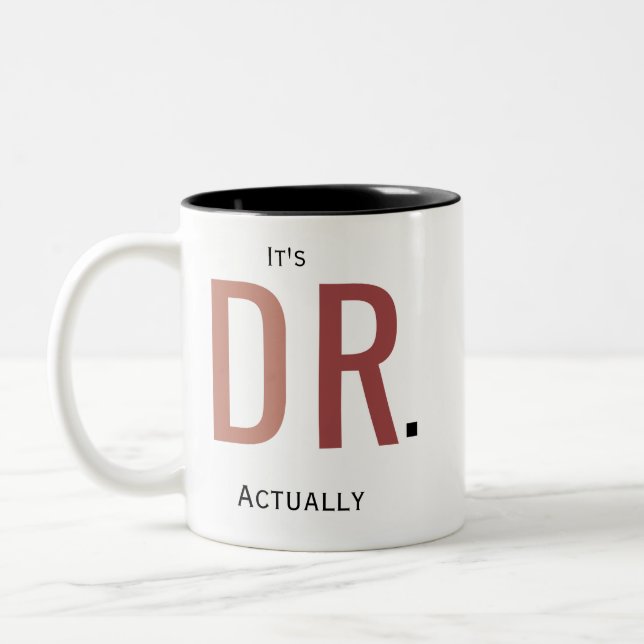 Bicolor DR. Mugs, taza de café médica (Izquierda)