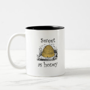 Bicolor Dulce como café de miel o beehive de la taza de té