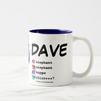 Bicolor ¿e.e.h.r…? Taza derecha de Dave