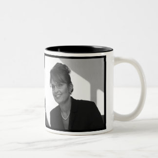 Bicolor El amor de América - taza de Sarah Palin