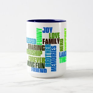 Bicolor El azul dos del héroe de Brother entonó la taza