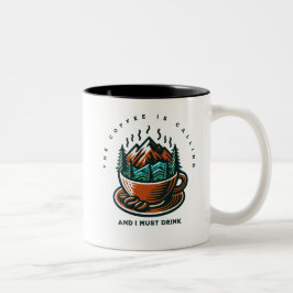 Bicolor El café está llamando a la taza