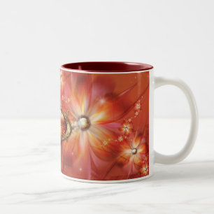 Bicolor El calor de Roja del La personalizó la taza 2