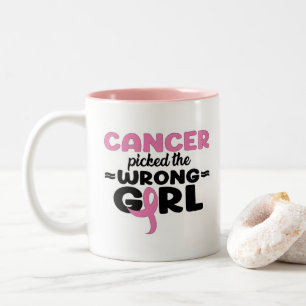 Bicolor El cáncer cogió la taza Chica equivocada