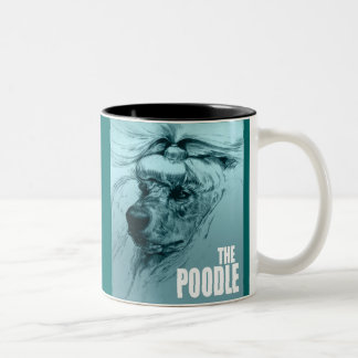 Bicolor El caniche 11oz. Taza