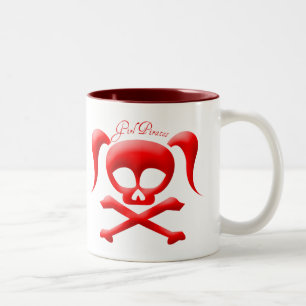 Bicolor El chica piratea la taza