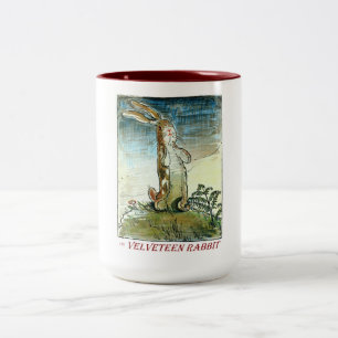 Bicolor El conejo de la pana - taza del Dos-tono