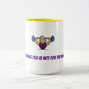 Bicolor El CRECIMIENTO VIEJO NO ESTÁ PARA la taza DÉBIL