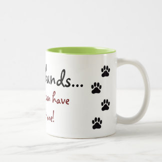 Bicolor ¡El Dachshund… nadie puede tener apenas uno! Taza