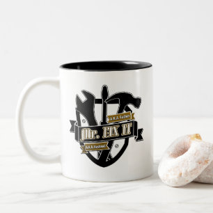 Bicolor El día de padre - taza del papá de Sr. Fix It