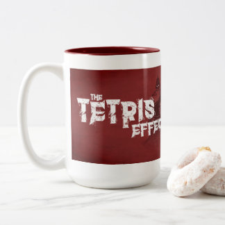 Bicolor El efecto de Tetris - taza de la extra grande