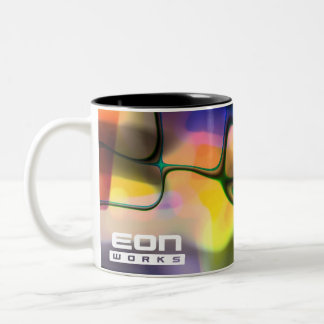 Bicolor El eón colorido trabaja la taza