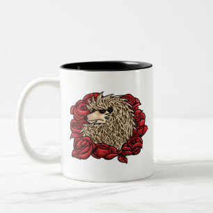 Bicolor El erizo gruñón Dos-Entonó la taza
