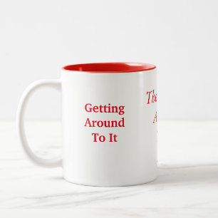 Bicolor El funcionario alrededor a él taza