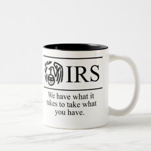Bicolor El IRS $17,95 dos entonó la taza de café
