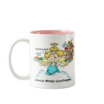 El jején elige sabiamente la taza chistosa - dos