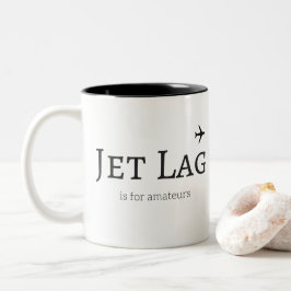 Bicolor el jet lag es para los aficionados taza de 325 ml