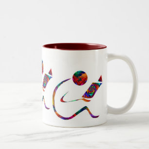Bicolor El lector - la fantasía reserva la taza