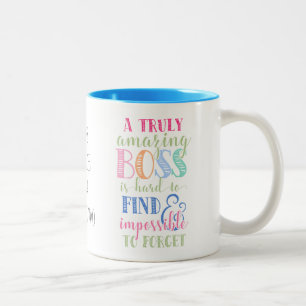 Bicolor El mejor jefe, taza del jefe, regalo del jefe,