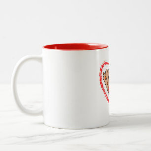 Bicolor El negro supremo en la taza de café tecnológico
