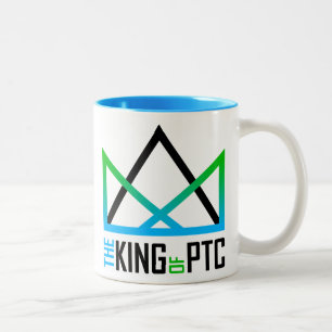 Bicolor "El REY taza del Dos-Tono del PTC"