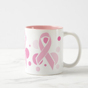 Bicolor El rosa puntea la taza de café