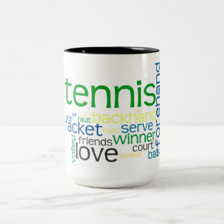 Bicolor El tenis llama la taza