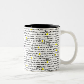 Bicolor El tenis llama la taza